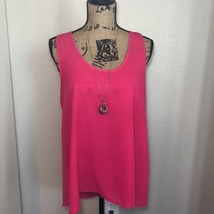 Hot Pink Tank Blouse